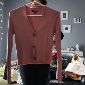 Dynamite Pink Retro Cardigan